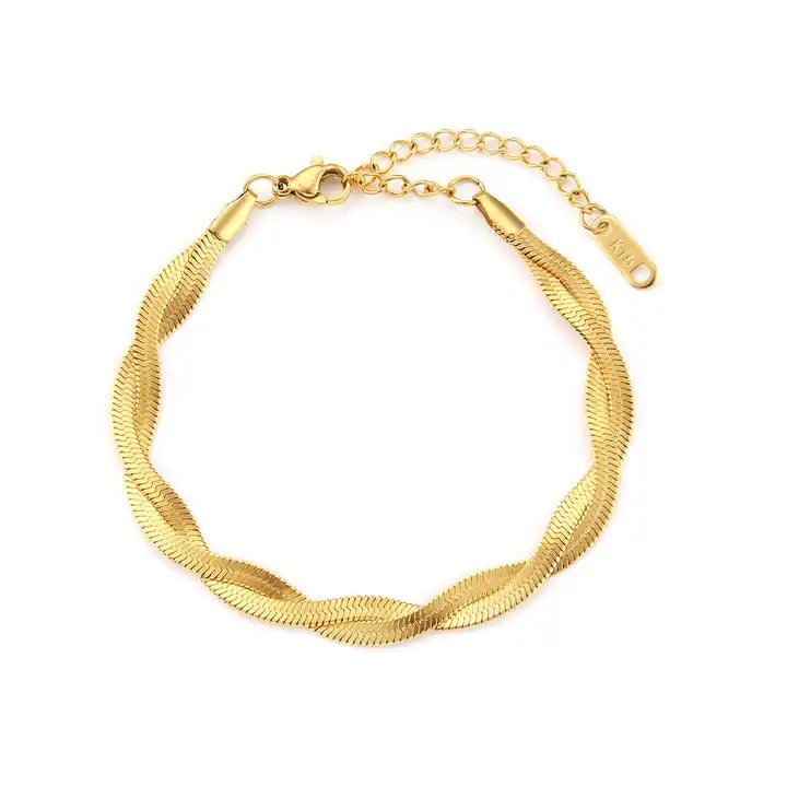 Shoperly B-58 18k Gold Plated Stainless Steel Tarnish Free Waterproof Female Jewellery