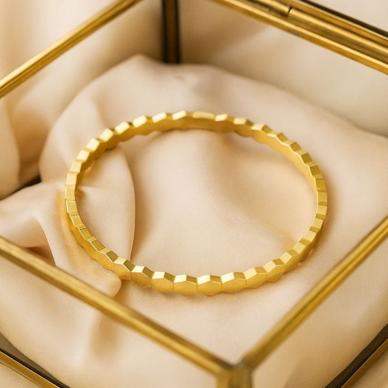 Shoperly B-59 18k Gold Plated Stainless Steel Tarnish Free Waterproof Female Jewellery