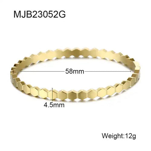 Shoperly B-59 18k Gold Plated Stainless Steel Tarnish Free Waterproof Female Jewellery