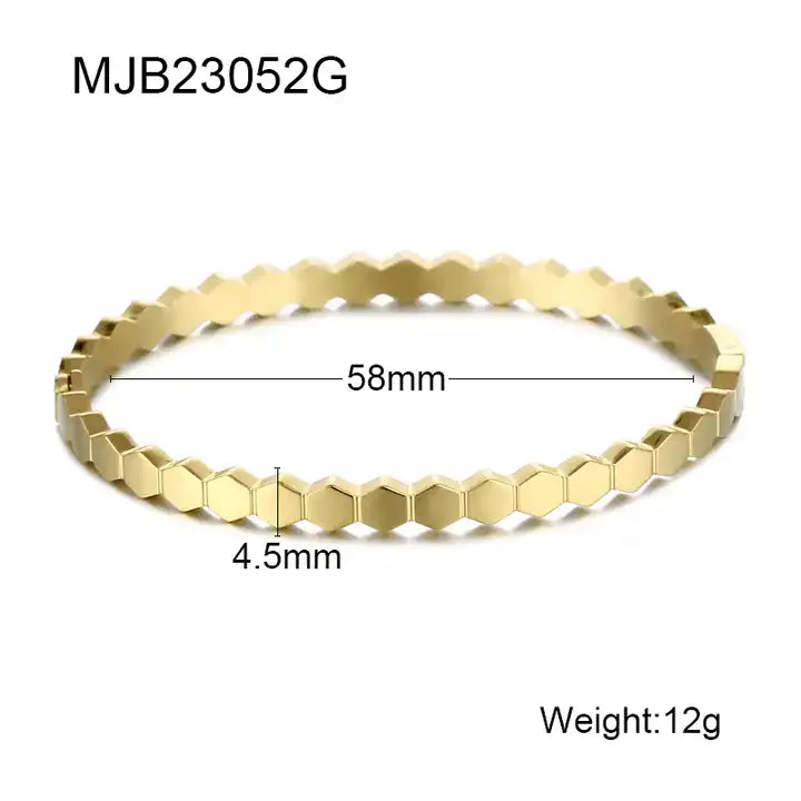 Shoperly B-59 18k Gold Plated Stainless Steel Tarnish Free Waterproof Female Jewellery