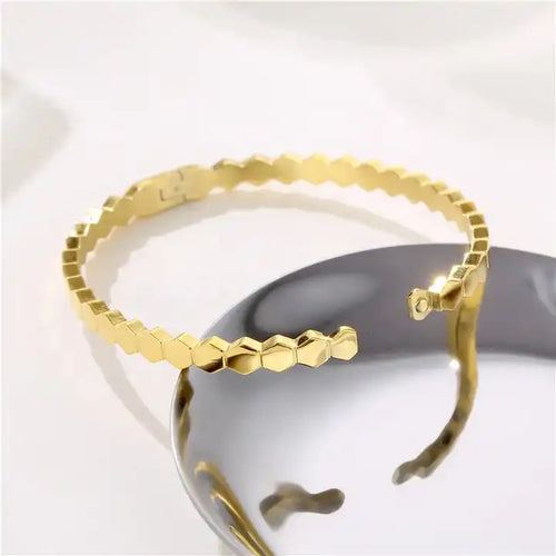 Shoperly B-59 18k Gold Plated Stainless Steel Tarnish Free Waterproof Female Jewellery