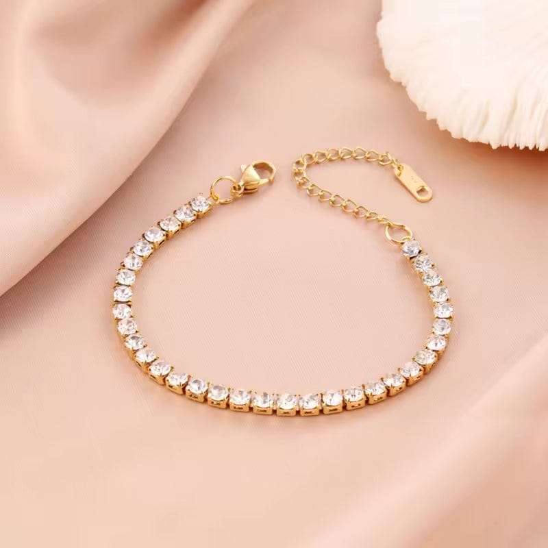 Shoperly B-63 18k Gold Plated Stainless Steel Tarnish Free Waterproof Female Jewellery