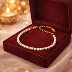 Shoperly B-63 18k Gold Plated Stainless Steel Tarnish Free Waterproof Female Jewellery