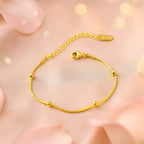 Shoperly B-65 18k Gold Plated Stainless Steel Tarnish Free Waterproof Female Jewellery