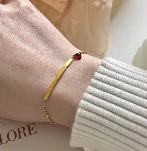 Shoperly B-68 18k Gold Plated Stainless Steel Tarnish Free Waterproof Female Jewellery