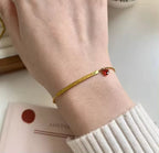 Shoperly B-68 18k Gold Plated Stainless Steel Tarnish Free Waterproof Female Jewellery