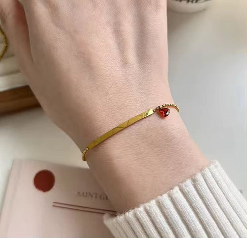 Shoperly B-68 18k Gold Plated Stainless Steel Tarnish Free Waterproof Female Jewellery