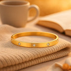 Shoperly B-75 18k Gold Plated Stainless Steel Tarnish Free Waterproof Female Jewellery