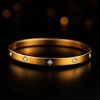 Shoperly B-75 18k Gold Plated Stainless Steel Tarnish Free Waterproof Female Jewellery