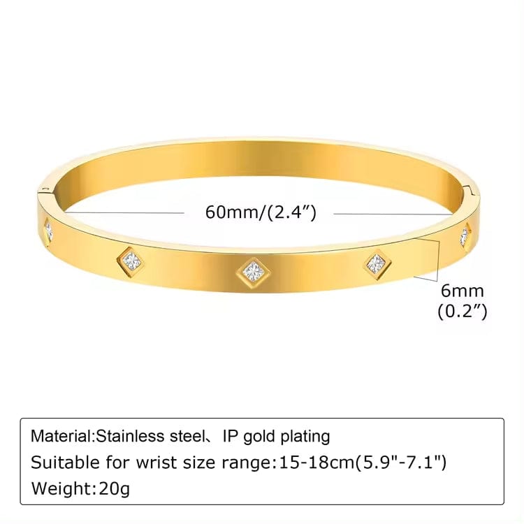 Shoperly B-75 18k Gold Plated Stainless Steel Tarnish Free Waterproof Female Jewellery