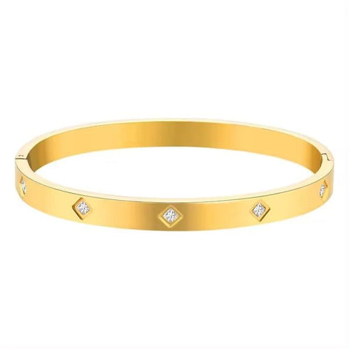 Shoperly B-75 18k Gold Plated Stainless Steel Tarnish Free Waterproof Female Jewellery