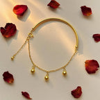 Shoperly B-77 18k Gold Plated Stainless Steel Tarnish Free Waterproof Female Jewellery