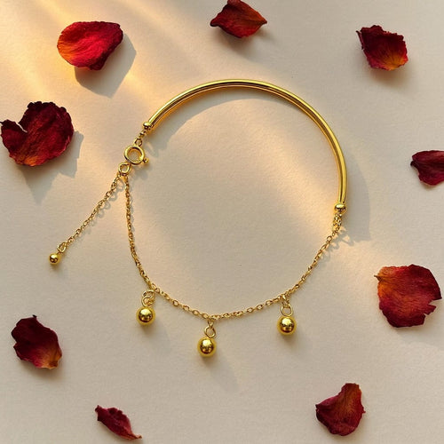 Shoperly B-77 18k Gold Plated Stainless Steel Tarnish Free Waterproof Female Jewellery