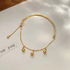 Shoperly B-77 18k Gold Plated Stainless Steel Tarnish Free Waterproof Female Jewellery