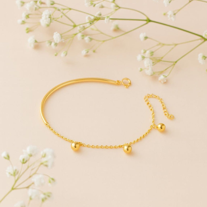 Shoperly B-77 18k Gold Plated Stainless Steel Tarnish Free Waterproof Female Jewellery