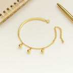 Shoperly B-77 18k Gold Plated Stainless Steel Tarnish Free Waterproof Female Jewellery
