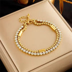 Shoperly B-78 18k Gold Plated Stainless Steel Tarnish Free Waterproof Female Jewellery