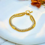 Shoperly B-78 18k Gold Plated Stainless Steel Tarnish Free Waterproof Female Jewellery