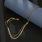 Shoperly B-79 18k Gold Plated Stainless Steel Tarnish Free Waterproof Female Jewellery