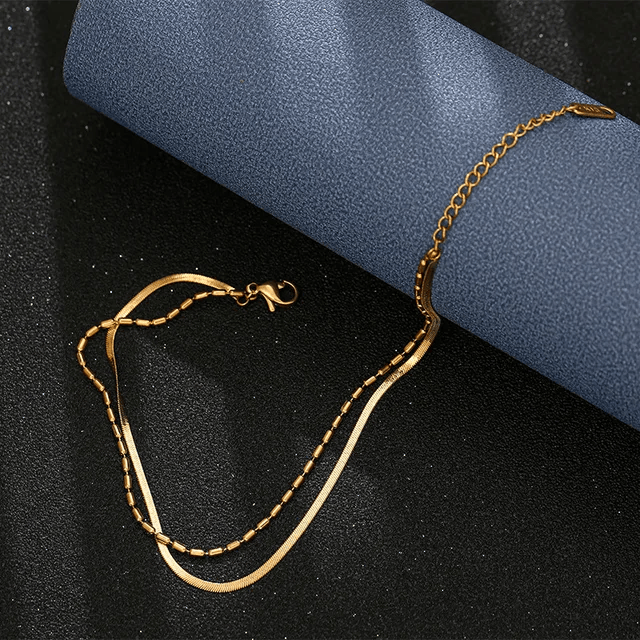 Shoperly B-79 18k Gold Plated Stainless Steel Tarnish Free Waterproof Female Jewellery