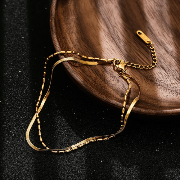 Shoperly B-79 18k Gold Plated Stainless Steel Tarnish Free Waterproof Female Jewellery