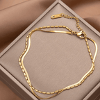 Shoperly B-79 18k Gold Plated Stainless Steel Tarnish Free Waterproof Female Jewellery