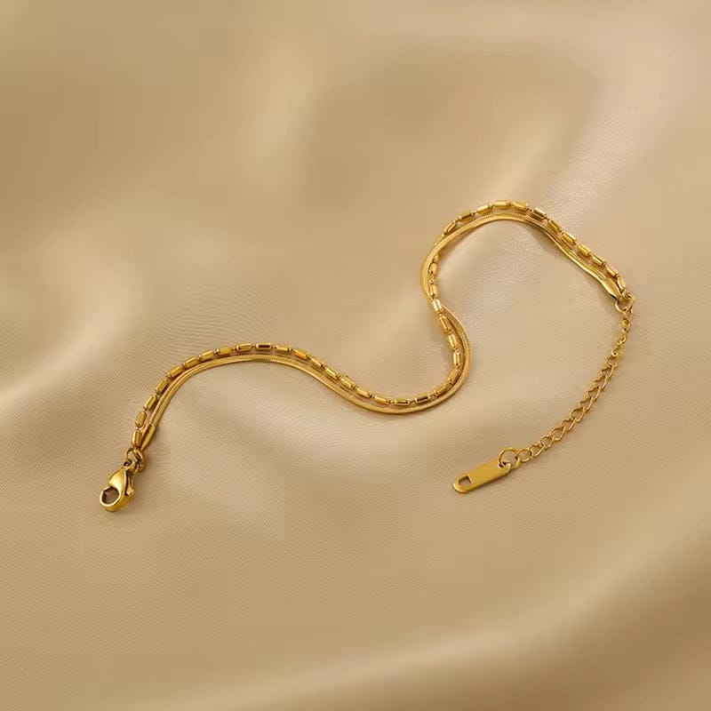 Shoperly B-79 18k Gold Plated Stainless Steel Tarnish Free Waterproof Female Jewellery