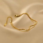 Shoperly B-79 18k Gold Plated Stainless Steel Tarnish Free Waterproof Female Jewellery