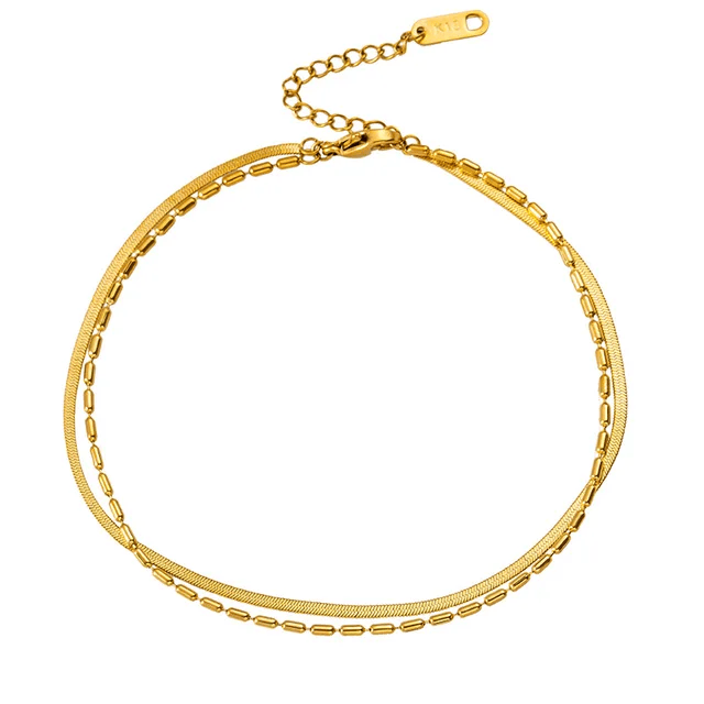 Shoperly B-79 18k Gold Plated Stainless Steel Tarnish Free Waterproof Female Jewellery