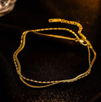 Shoperly B-79 18k Gold Plated Stainless Steel Tarnish Free Waterproof Female Jewellery