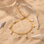 Shoperly B-81 18k Gold Plated Stainless Steel Tarnish Free Waterproof Female Jewellery