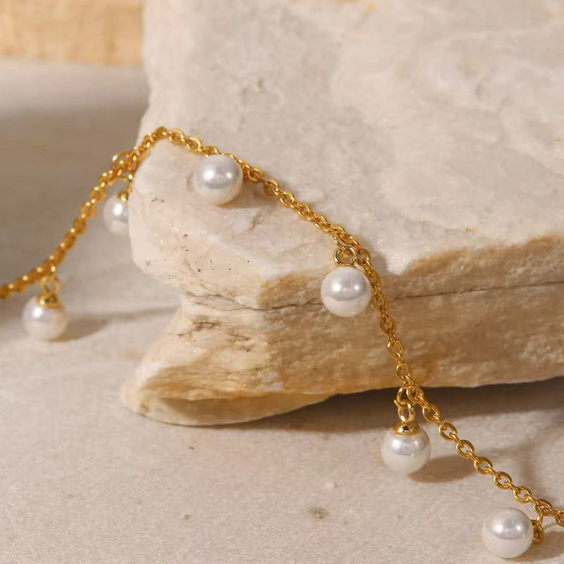 Shoperly B-81 18k Gold Plated Stainless Steel Tarnish Free Waterproof Female Jewellery
