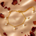 Shoperly B-81 18k Gold Plated Stainless Steel Tarnish Free Waterproof Female Jewellery