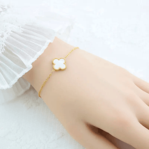 Shoperly B-83 (RIVERSIBLE)18k Gold Plated Stainless Steel Tarnish Free Waterproof Female Jewellery
