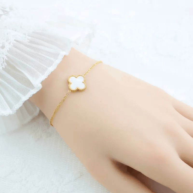 Shoperly B-83 (RIVERSIBLE)18k Gold Plated Stainless Steel Tarnish Free Waterproof Female Jewellery