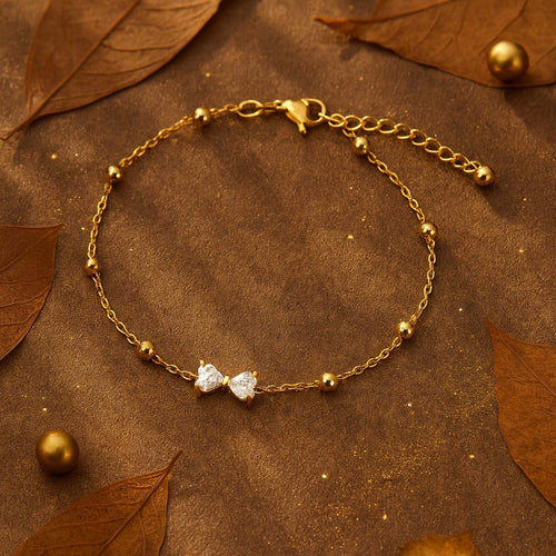 Shoperly B-84  18k Gold Plated Stainless Steel Tarnish Free Waterproof Female Jewellery