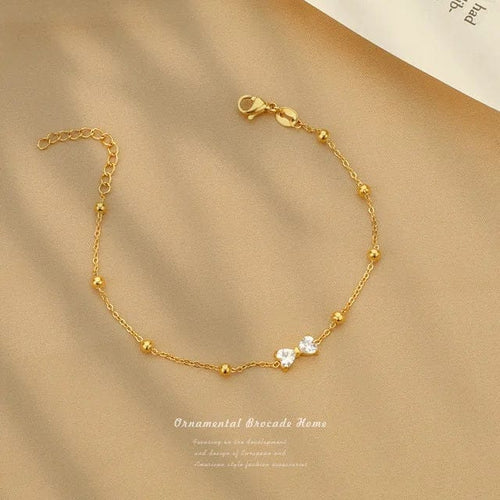 Shoperly B-84  18k Gold Plated Stainless Steel Tarnish Free Waterproof Female Jewellery