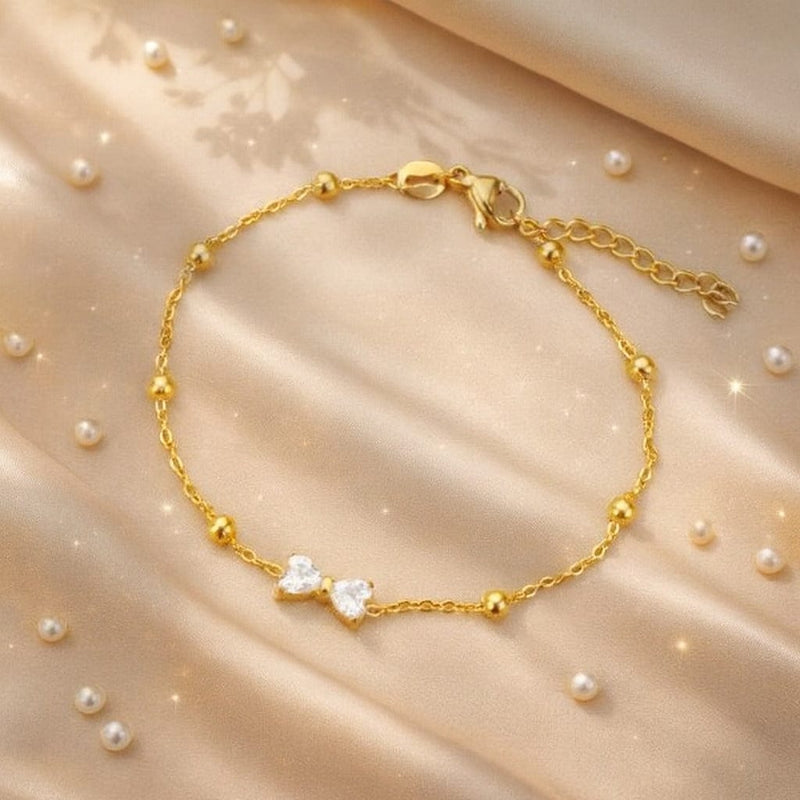 Shoperly B-84  18k Gold Plated Stainless Steel Tarnish Free Waterproof Female Jewellery