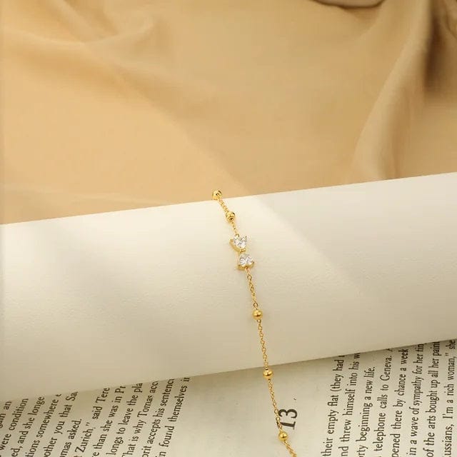 Shoperly B-84  18k Gold Plated Stainless Steel Tarnish Free Waterproof Female Jewellery