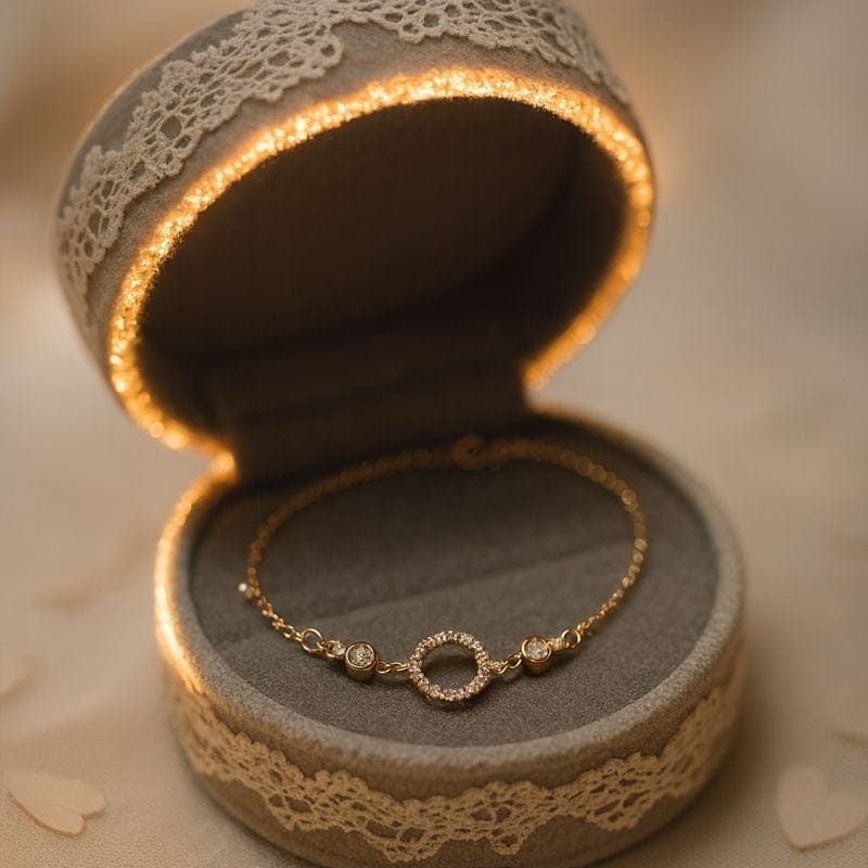 Shoperly B-85 18k Gold Plated Stainless Steel Tarnish Free Waterproof Female Jewellery