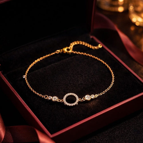 Shoperly B-85 18k Gold Plated Stainless Steel Tarnish Free Waterproof Female Jewellery