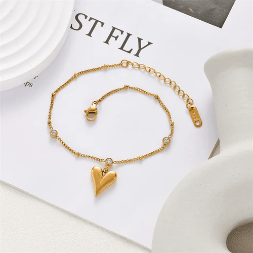 Shoperly B-86 18k Gold Plated Stainless Steel Tarnish Free Waterproof Female Jewellery
