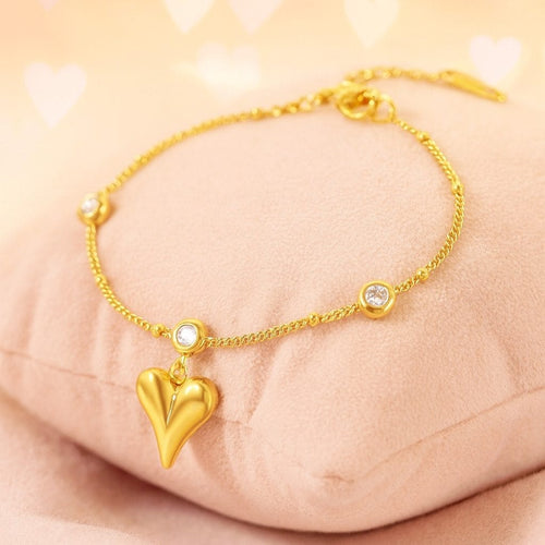 Shoperly B-86 18k Gold Plated Stainless Steel Tarnish Free Waterproof Female Jewellery