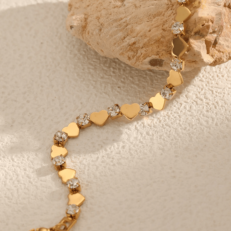 Shoperly B-87-18k Gold Plated Stainless Steel Tarnish Free Waterproof Female Jewellery