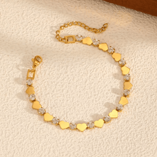 Shoperly B-87-18k Gold Plated Stainless Steel Tarnish Free Waterproof Female Jewellery