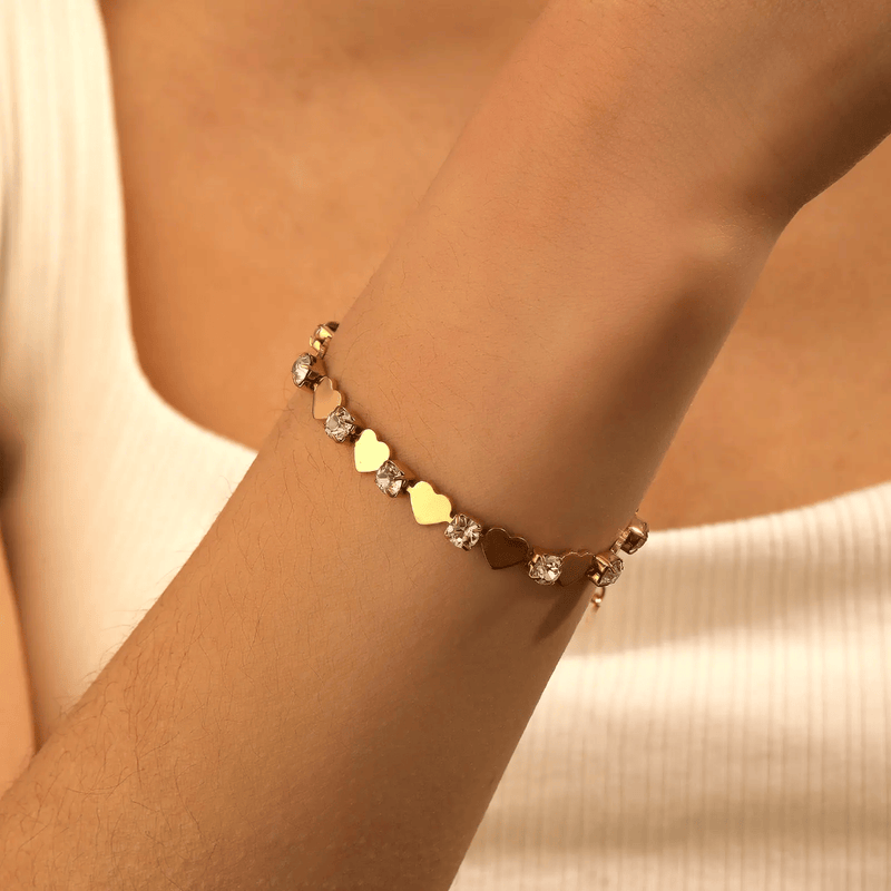 Shoperly B-87-18k Gold Plated Stainless Steel Tarnish Free Waterproof Female Jewellery