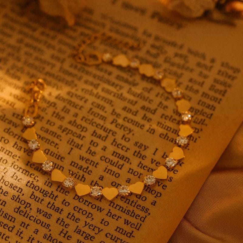 Shoperly B-87-18k Gold Plated Stainless Steel Tarnish Free Waterproof Female Jewellery