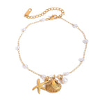Shoperly B-89 18k Gold Plated Stainless Steel Tarnish Free Waterproof Female Jewellery