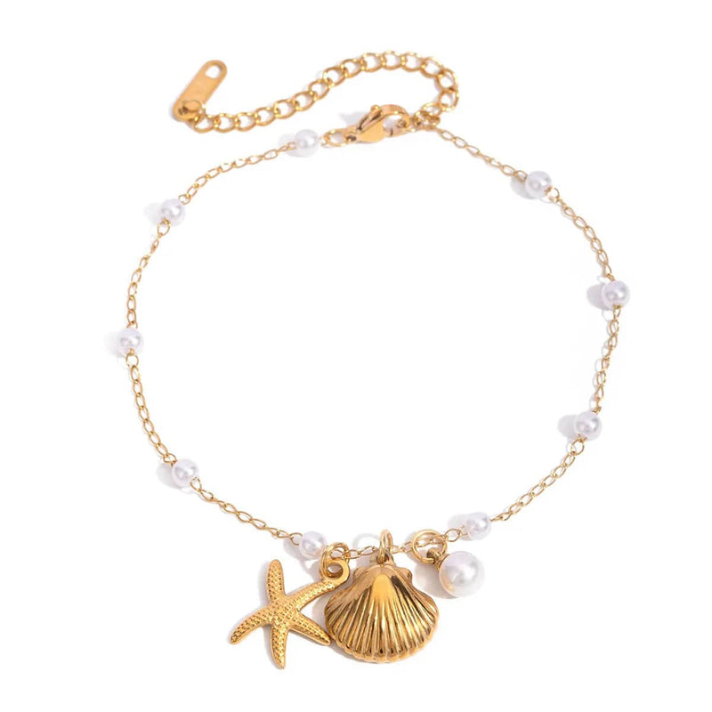 Shoperly B-89 18k Gold Plated Stainless Steel Tarnish Free Waterproof Female Jewellery