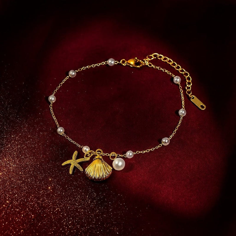 Shoperly B-89 18k Gold Plated Stainless Steel Tarnish Free Waterproof Female Jewellery